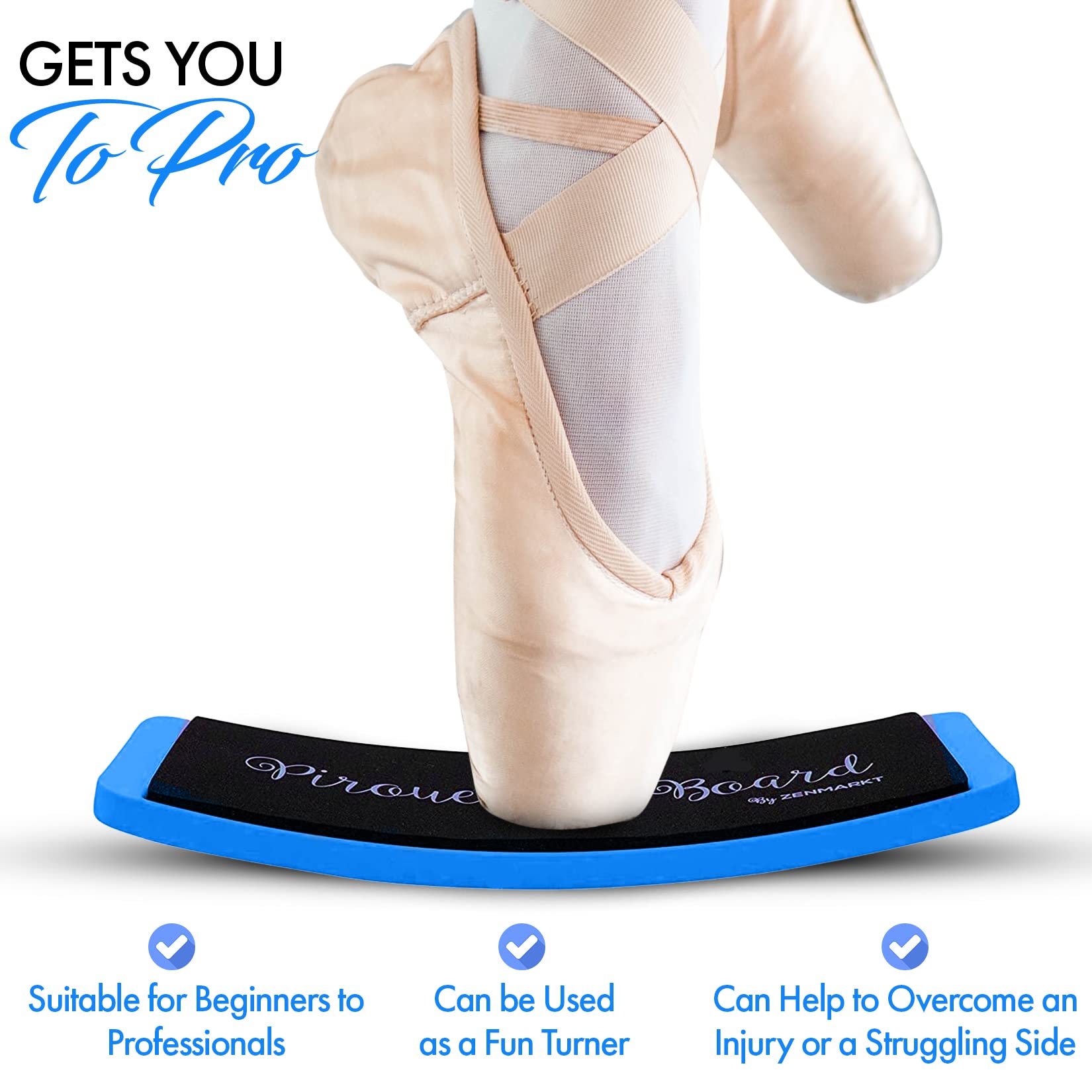 Dance Turn Board - Spinner Disc For Ballet, Figure Skating, Cheer To Improve Turns & Balance