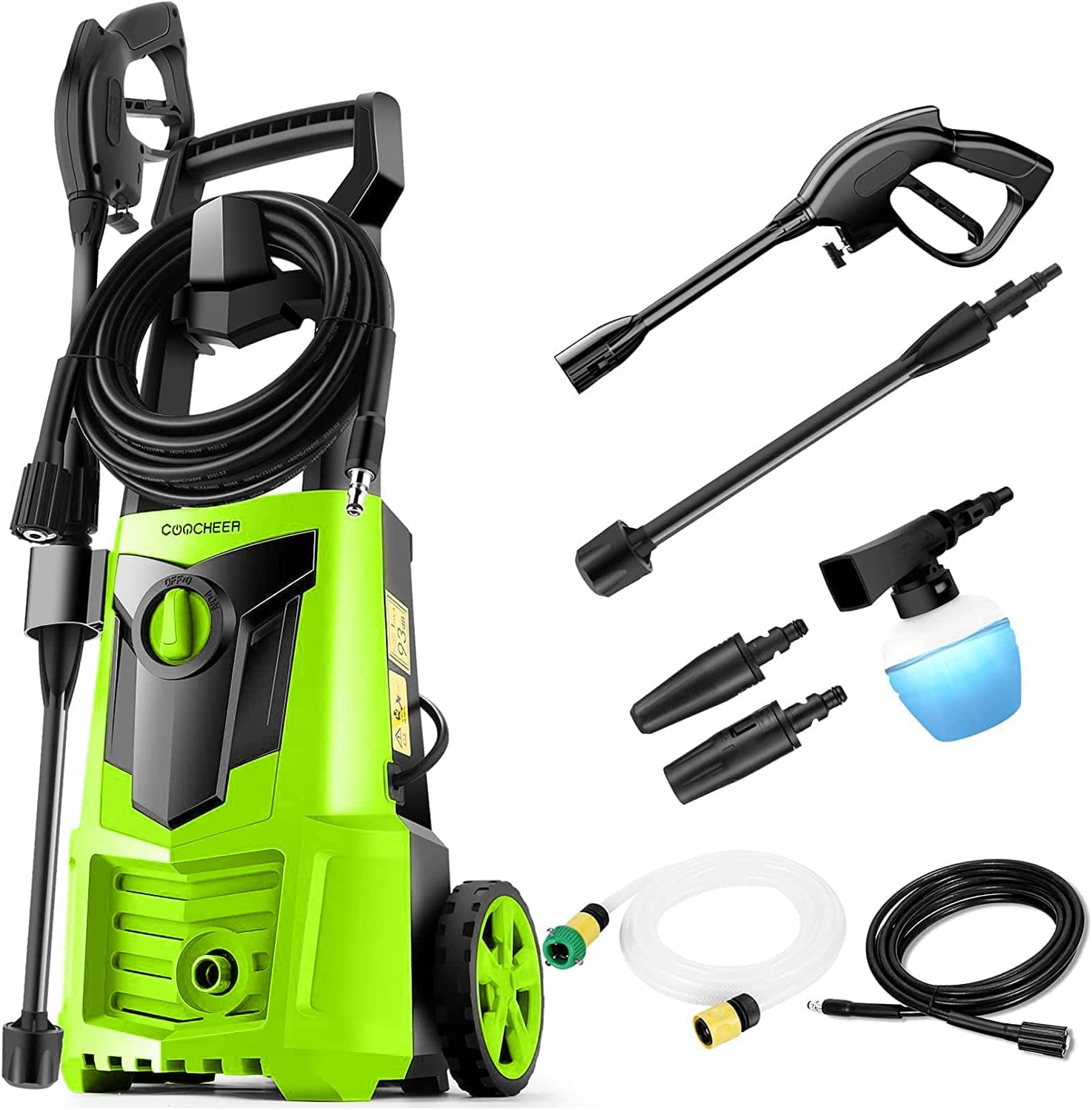 Amazon | 1500W 高圧洗浄機 最大吐出圧力12MPa 50Hz/60Hz東西日本兼用