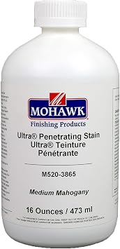 Mohawk Ultra Penetrating Stain, Medium Mahogany, 16 Ounces