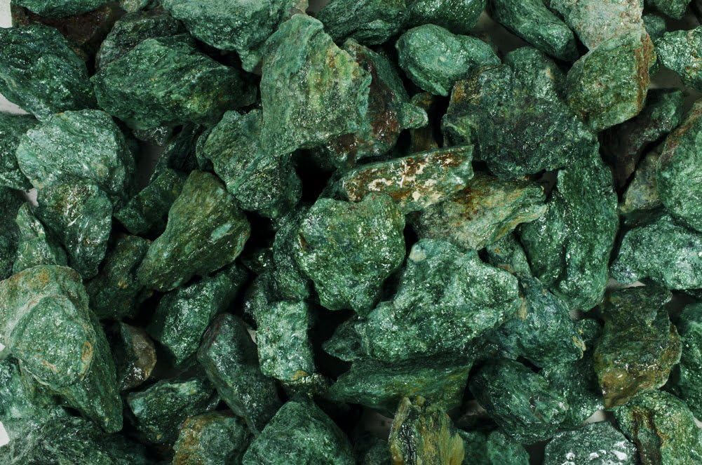 Fantasia Materials: 1 lb Fuchsite Rough Stones from Brazil