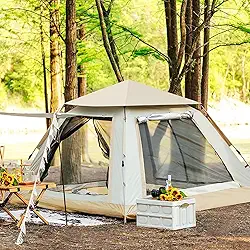 Barraca de Camping Automática para 3/4 Pessoas, Impermeável e Resistente ao Vento