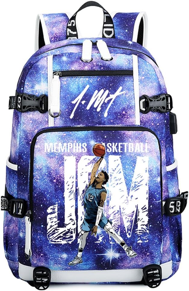 Basketball Player 12 Multifunction Backpack Travel Student Backpack Fans Bookbag For Men Women (1)