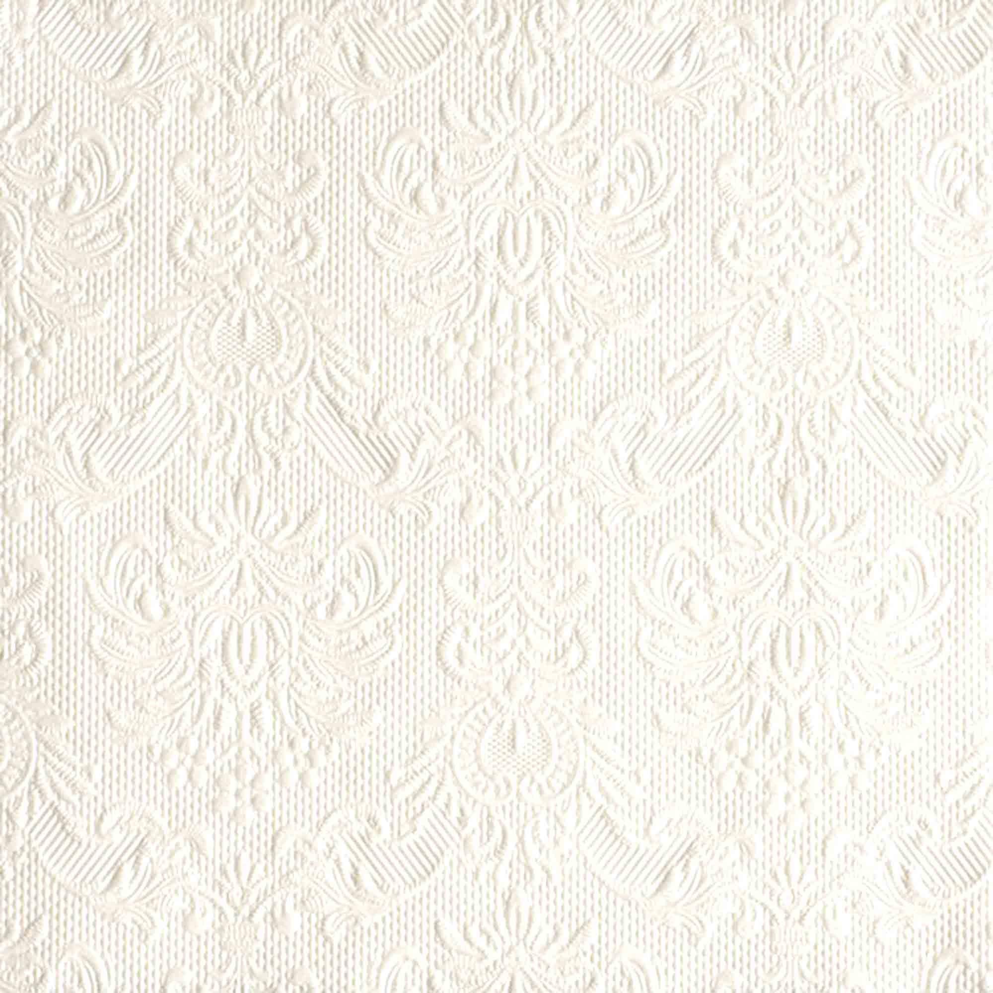Ambiente 3 Ply Paper Napkins Elegance Pearl White