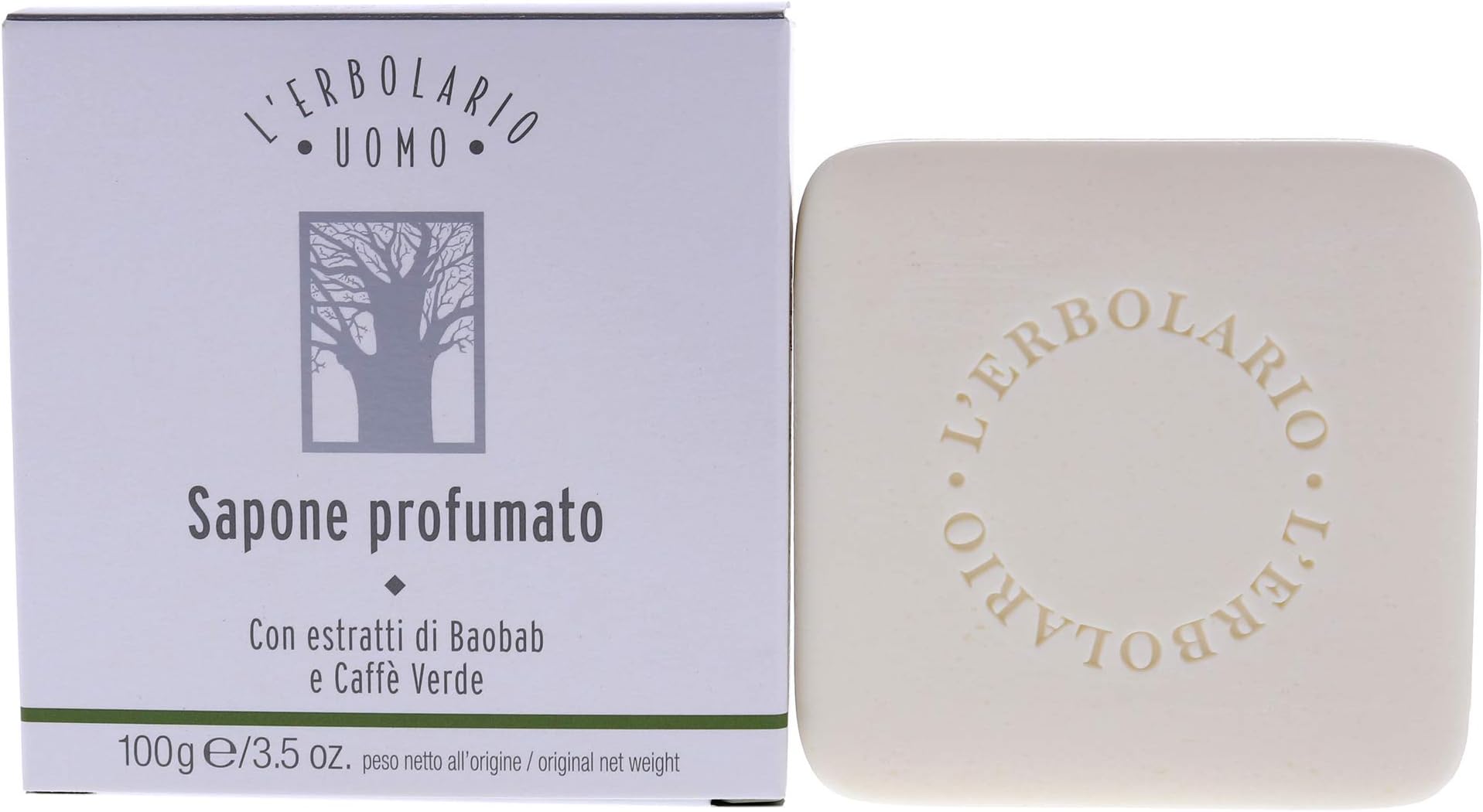 Baobab And Green Coffee Bar Soap - Enriched With All Natural Ingredients And Aromatic Fragrances - Cleanses And Moisturizes Skin - Long Lasting And Creates A Rich, Creamy Lather - 3.5 Oz