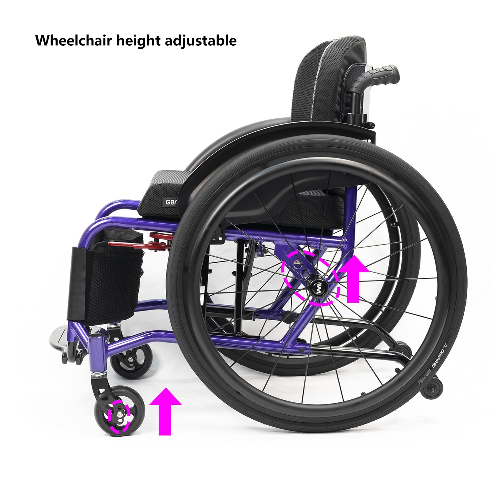 Silla De Ruedas De Transporte Portátil,silla De Ruedas Deportiva Ultraligera Plegable Todo Terreno,sillas De Ruedas Deportivas Y De Ocio,silla De Ruedas Manual De Aleación De Aluminio Autopropulsada(S