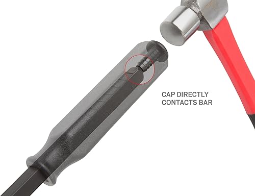 Miniatura 5 de TEKTON LSQ4212 - Palanca con punta angular con tapa para martillar.