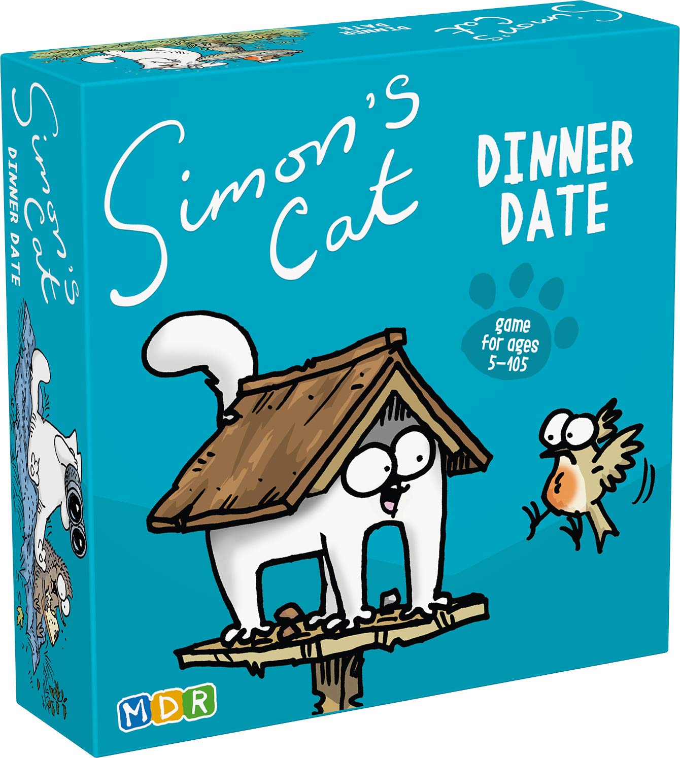 MDR Publishing Simon's Cat Dinner Date Card Game Families Speed Reflex Game Fast Paced Fun Travel Card Games Game Nights Travel Games Simon's Cat Gifts Cards Game, Multi (MDR202)