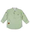 Pooja Baby Kids Stylish Solid Style Cotton Regular Fit Kurta Formal Boys Shirt Casual Wear Buttoned Kurta for Boys (14-1