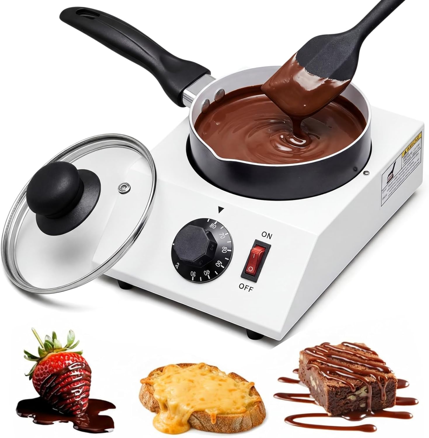 Máquina para Derretir Chocolate ROCEEI Eléctrica con Control de Temperatura