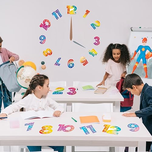 Miniatura 4 de Colarr Carteles de multiplicación para el aula, múltiples carteles de matemáticas de 1 a 12 números de conteo de veces, tabla de multiplicación