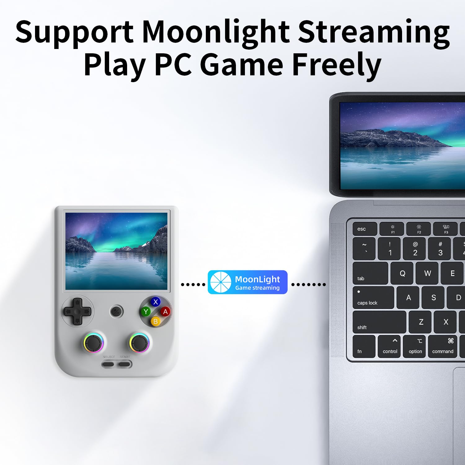RG406V - Consola de juegos de mano retro, Android 13 OS, tarjeta TF de 128 G, consola de videojuegos retro, pantalla IPS de 4.0 pulgadas, reproductor de video portátil de bolsillo (gris)