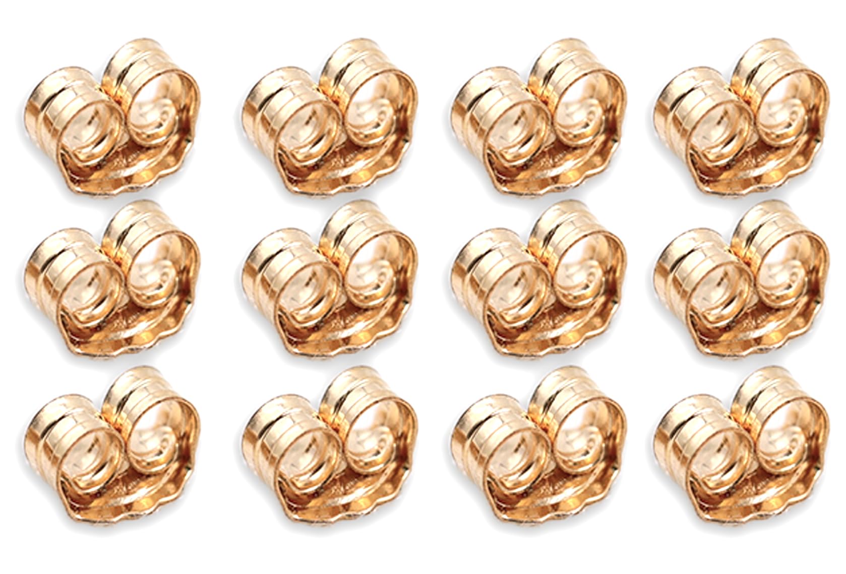 COOLJOY 14K Gold Earring Backs Ear Locking for Stud Ear Rings