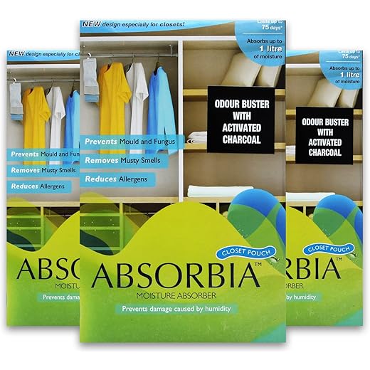 Absorbia Moisture Absorber Hanging Pouch with Activated Char