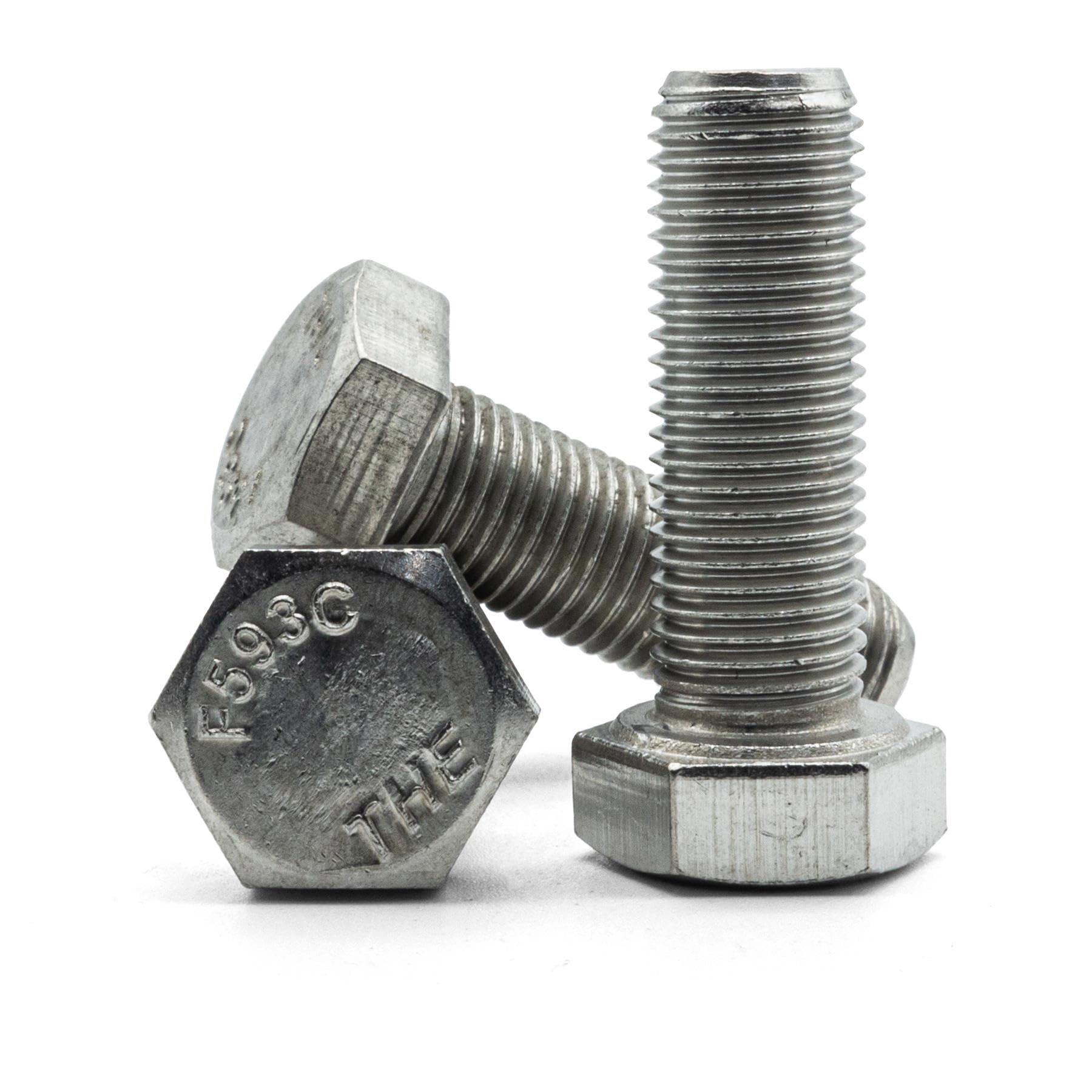 Hippo Hardware (1/2" X 1" - 20 TPI) UNF Hex Hexagon Head Fine Thread Bolts Imperial A2 Stainless Steel (Pack of 5) โ image 1