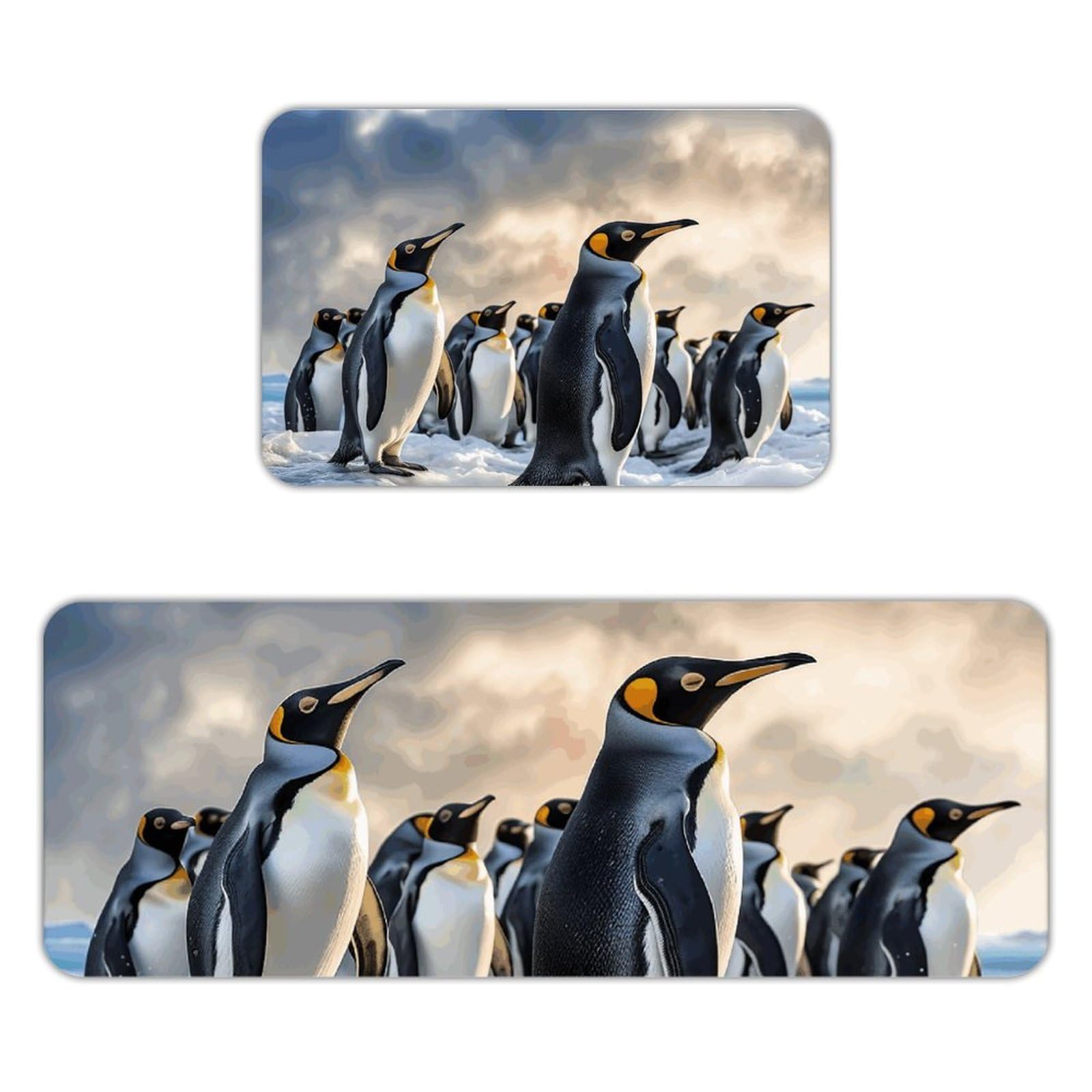 Alfombra de cocina de pingüino para evitar salpicaduras con su tejido absorbente