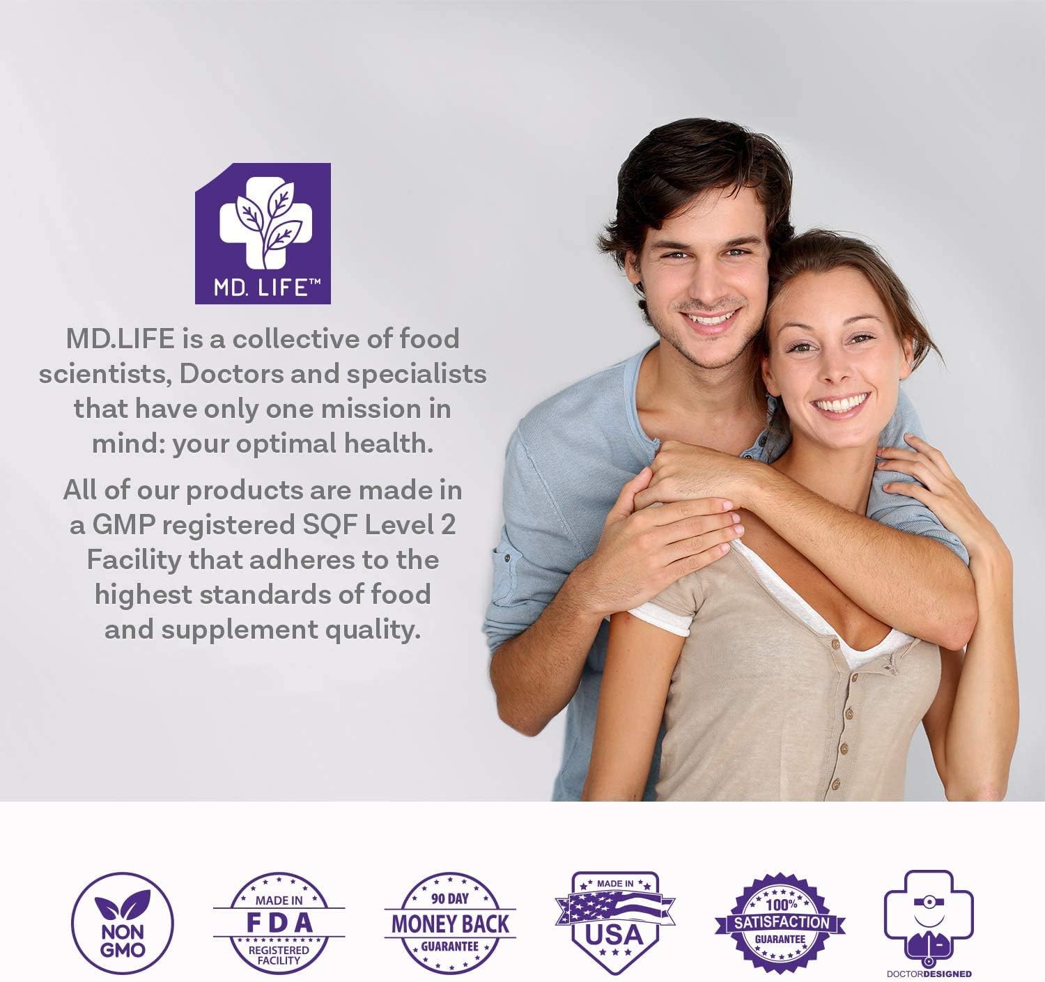 MD. Life Potassium Magnesium Supplement – 30 Vegan Capsules