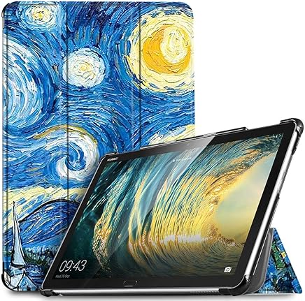 IVSO Funda Carcasa para Huawei MediaPad M5 Lite 10, Slim PU Protectora Carcasa Cover para Huawei MediaPad M5 Lite 10.1