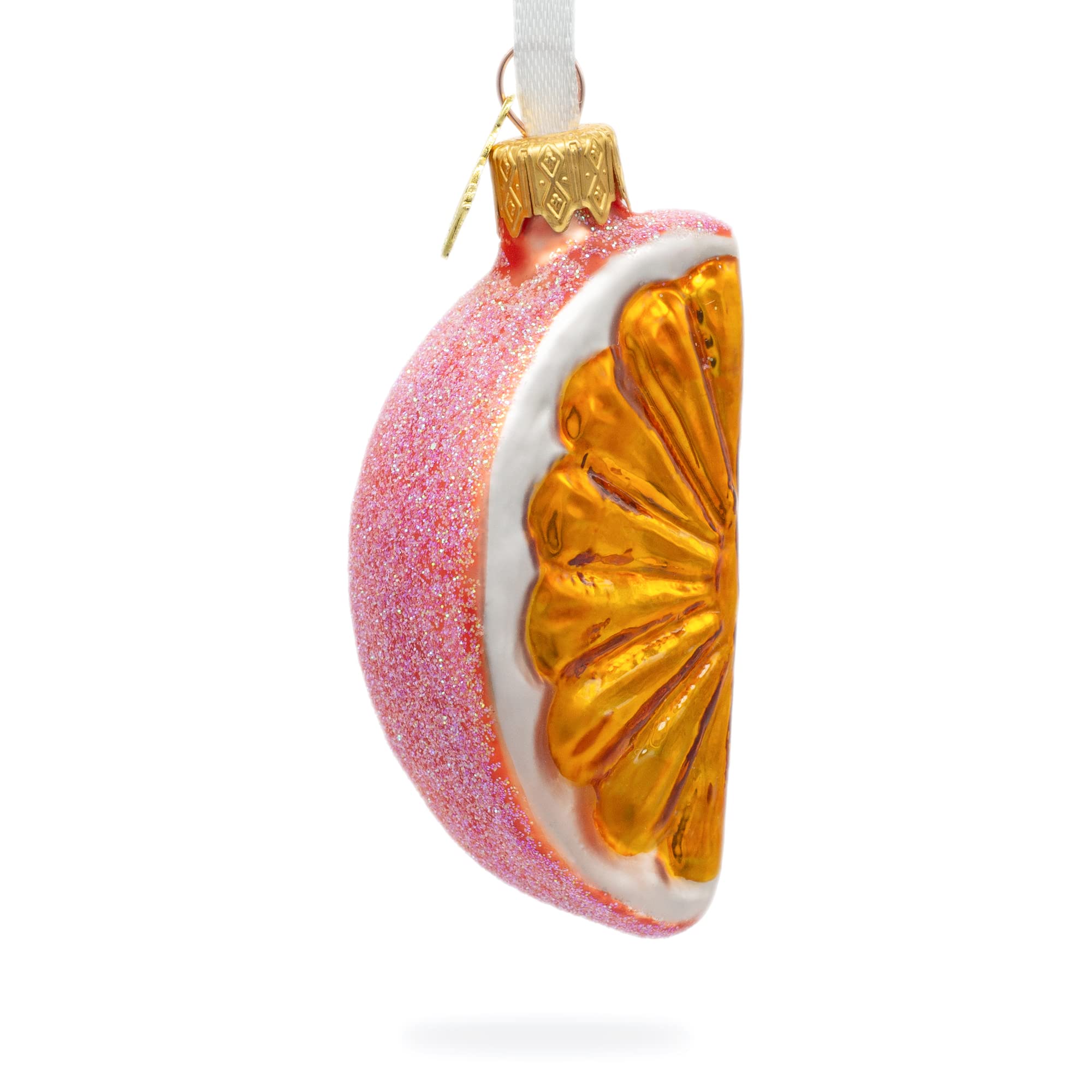 Tranche d'orange en verre décoration de Noël cadeau idéal pour fêtes de fin d'année
