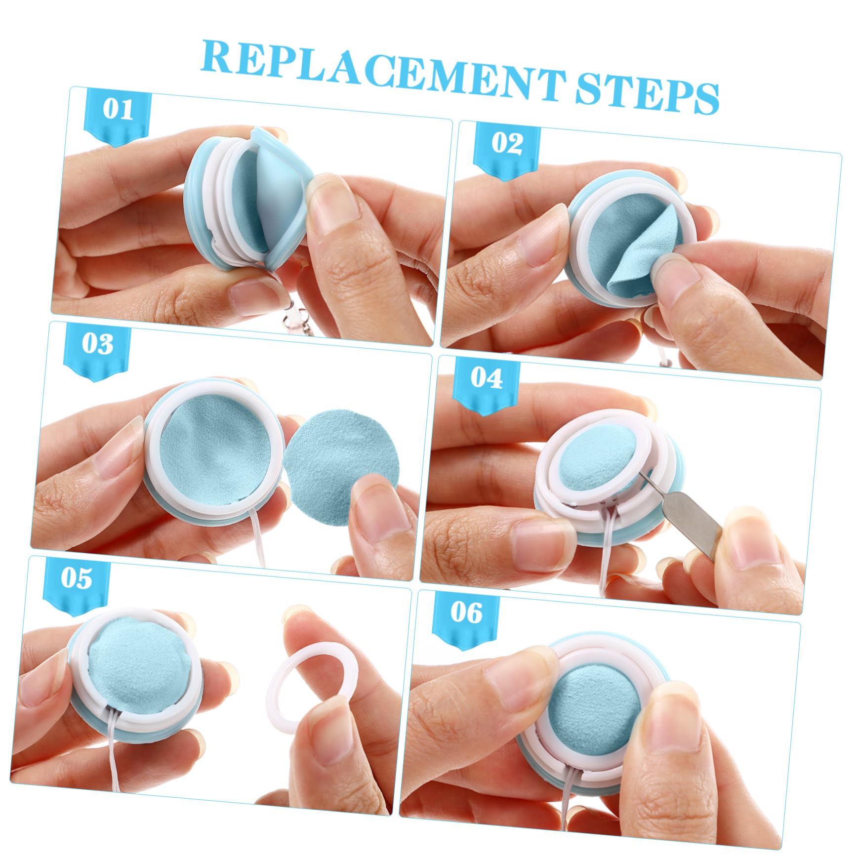 jojofuny 4 Piezas Toallitas Limpiadoras de Pantalla Táctil para Celular Limpiador de Pantalla Macarons con Llavero para Limpiar Lentes y Llevar Lados