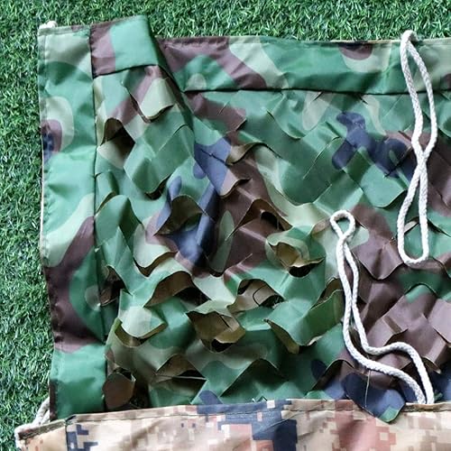 Miniatura 5 de KDDEON Red de camuflaje de doble tela de tres niveles de estructura de la selva del desierto de la selva,cubierta de tiro militar de la caza de la