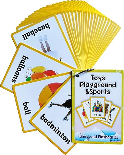 Lilias Tarjetas didácticas deportivas y de parque infantil, juguetes de aprendizaje para niños pequeños, juguetes de aprendizaje preescolar,