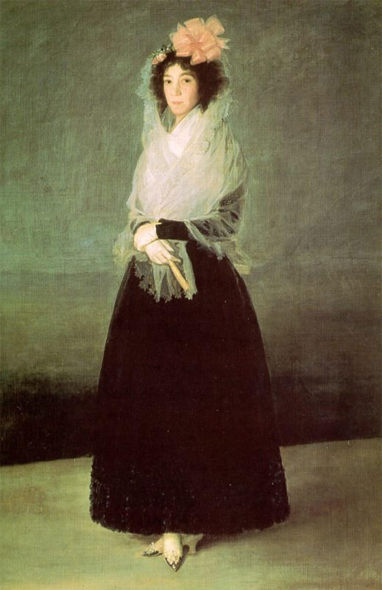 SERENDIPITP Vintage Wall Art Canvas Nordic Poster Canvas Print Picture the Countess of El Carpio by Francisco De Goya Wall Art Poster for Home Decor 60x90cm