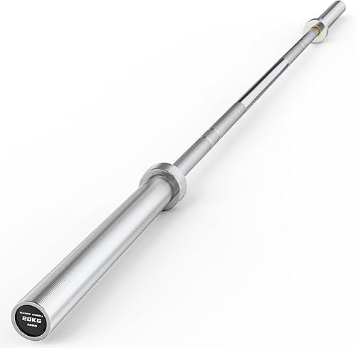 Miniatura 16 de Barra olímpica, barra de peso de 2 pulgadas para prensa de banco, barra olímpica de 7 pies/6.5 pies, alta capacidad de 1000 libras/1500 libras,