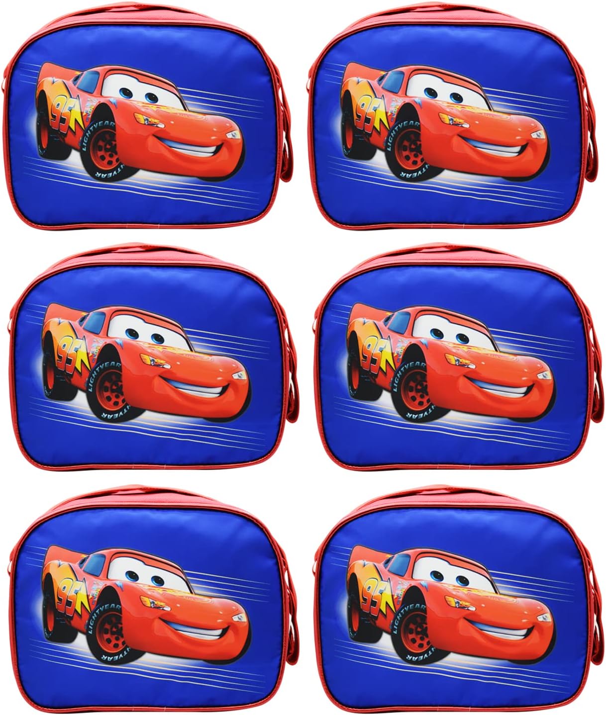 Polycotton Unisex Cars Set of 6 Pcs Handbag, Multicolour