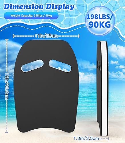 Miniatura 6 de MoKo Tabla de natación de dibujos animados, tabla de ejercicios de piscina, equipo de ejercicio para promover la posición de natación natural