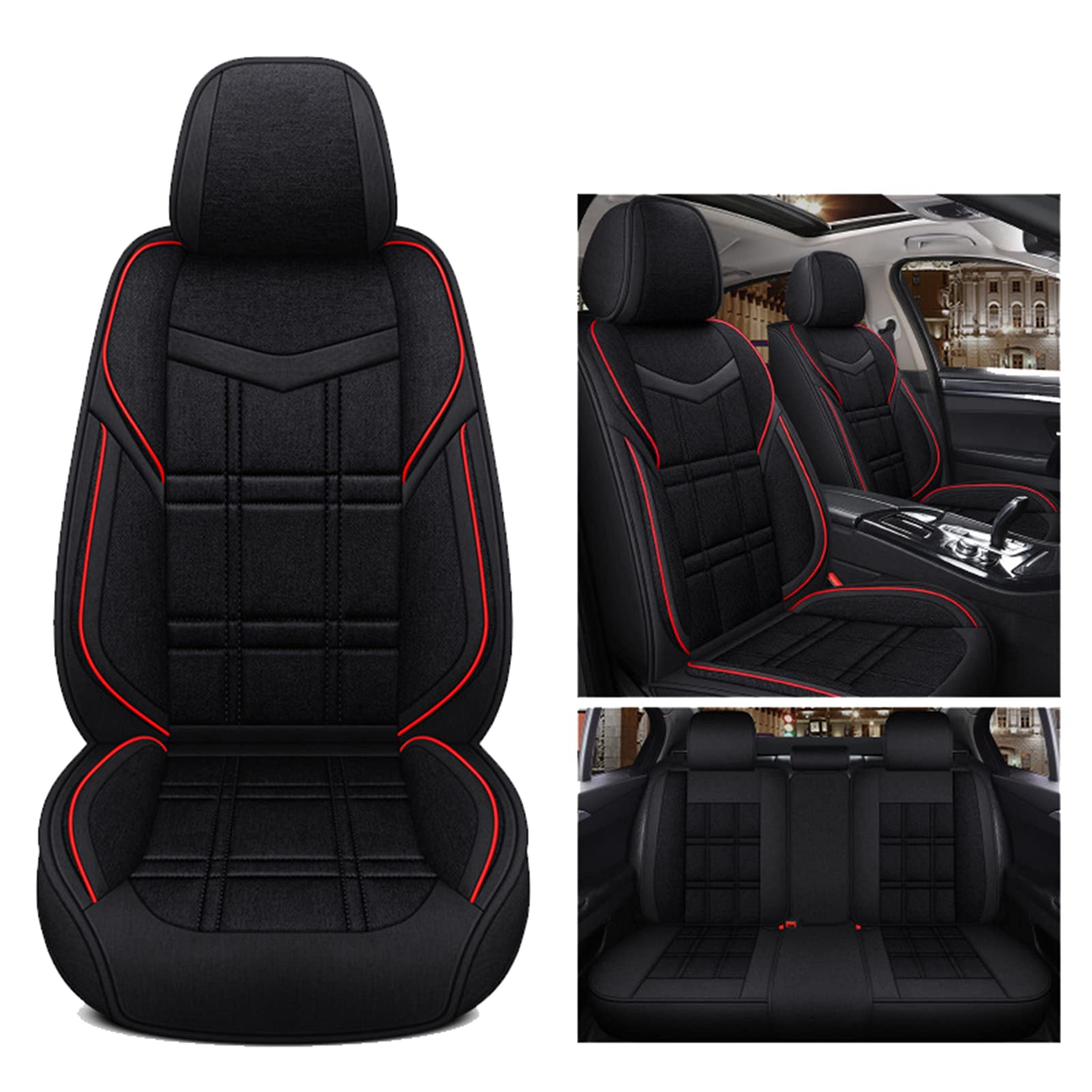 Couvertures De Siège Auto - Fit Serdan SUV Convient Pour RX350 Elantra Tucson Mitsubishi Outlander Outlander Acura TL TSX GMC Terrain Infiniti QX4 Universal Fit,A