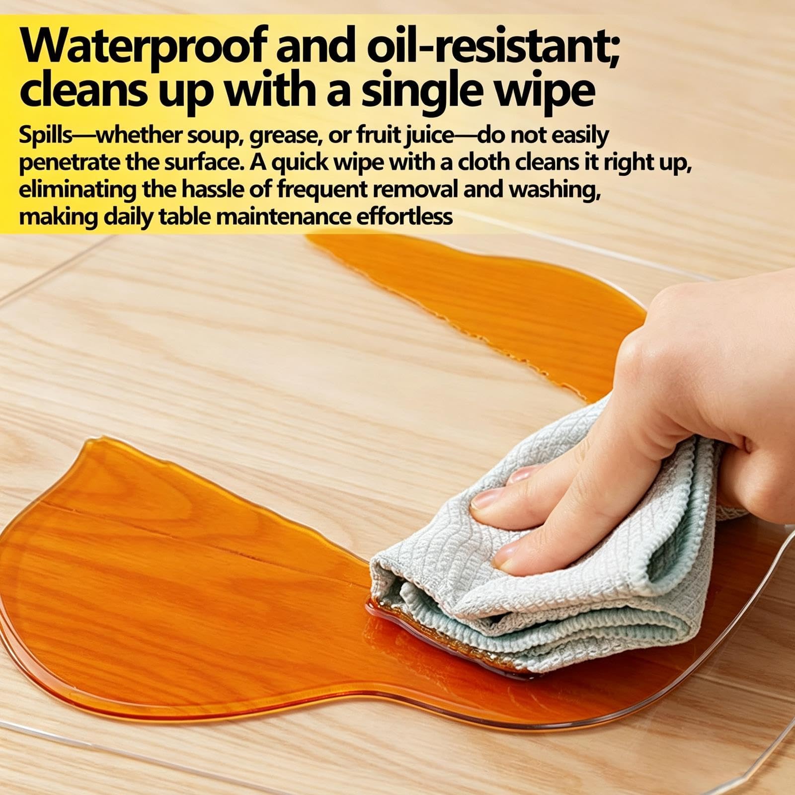 Protector de escritorio transparente de 1 mm, mantel de PVC lavable y resistente a rayones para mesitas de noche, cómodas o muebles de madera(35.6x325.1cm)