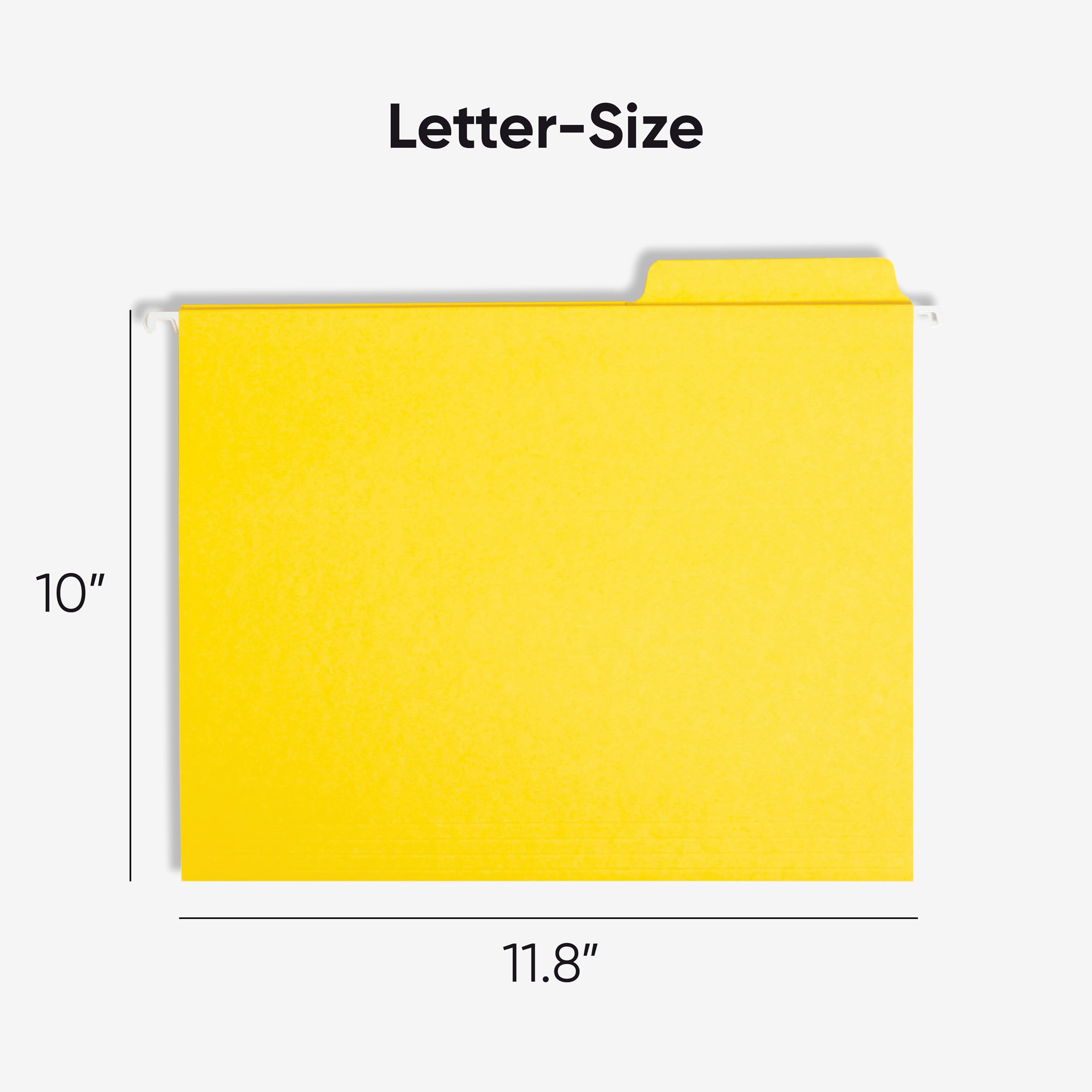 Smead FasTab® Hanging Folders Letter Yellow - Cartellina portadocumenti, 29,8 cm, 25,4 cm, giallo