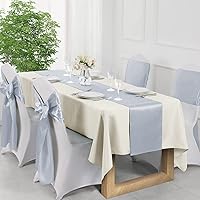 Vista 136 de Manyshofu 12Pcs Satin Orange Table Runner - 12 x 72 Inch Long Size, Party Table Runner Decor Bright & Smooth Wedding Decorations Table Runners for