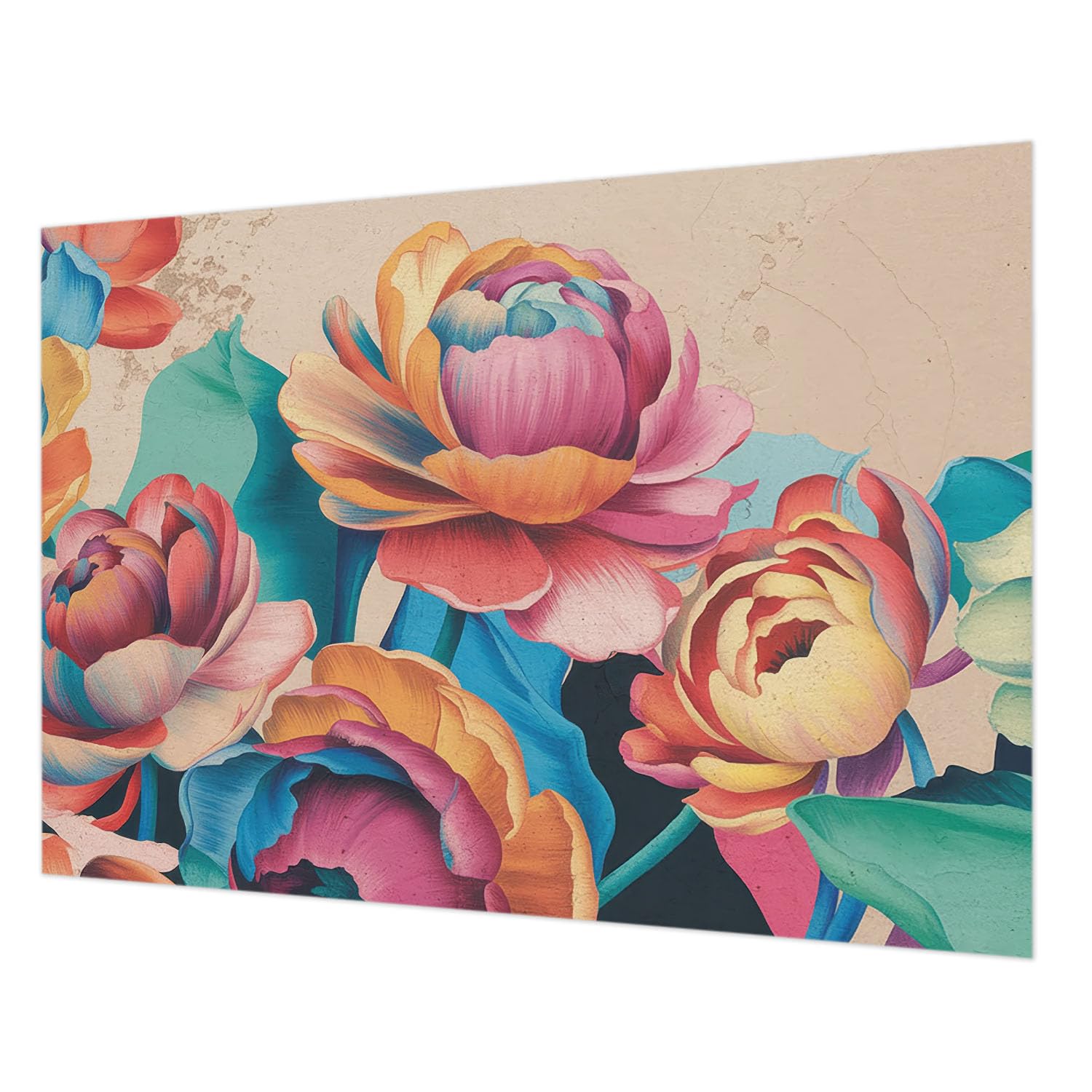 Papier peint intissé Harmonie florale 312x219 cm avec pose murale facile pour salon