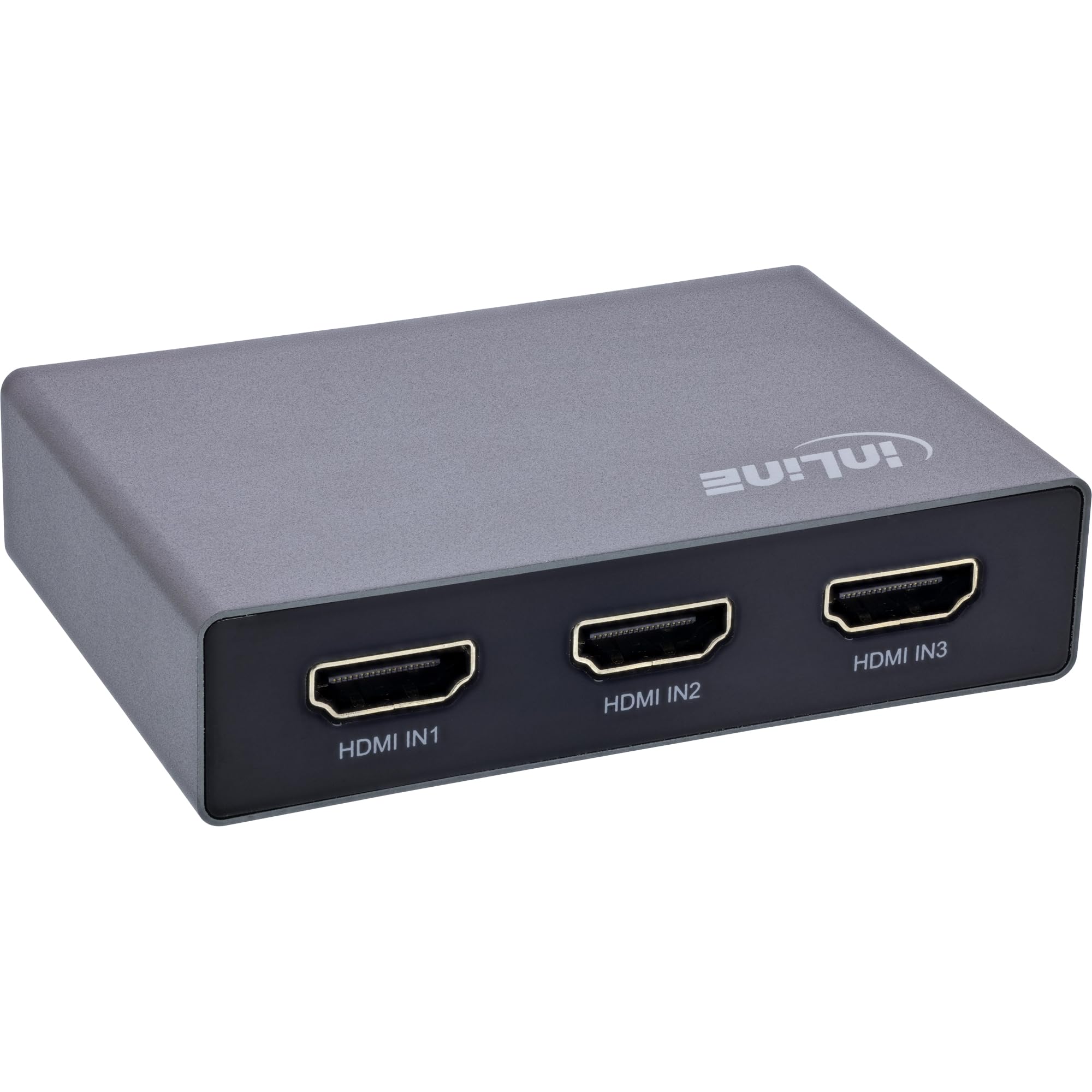 Inline Przełącznik HDMI 2.1, 3-drożny, do 8K 60Hz i 4K 144Hz, przełącznik 3 w 1 ze sterowaniem na podczerwień i obsługą HDCP 2.3, 65020