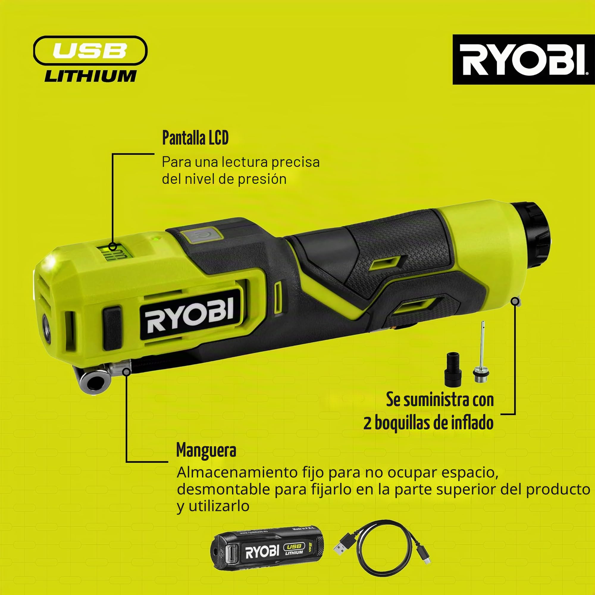 Compresor RYOBI RI4-120G 4v