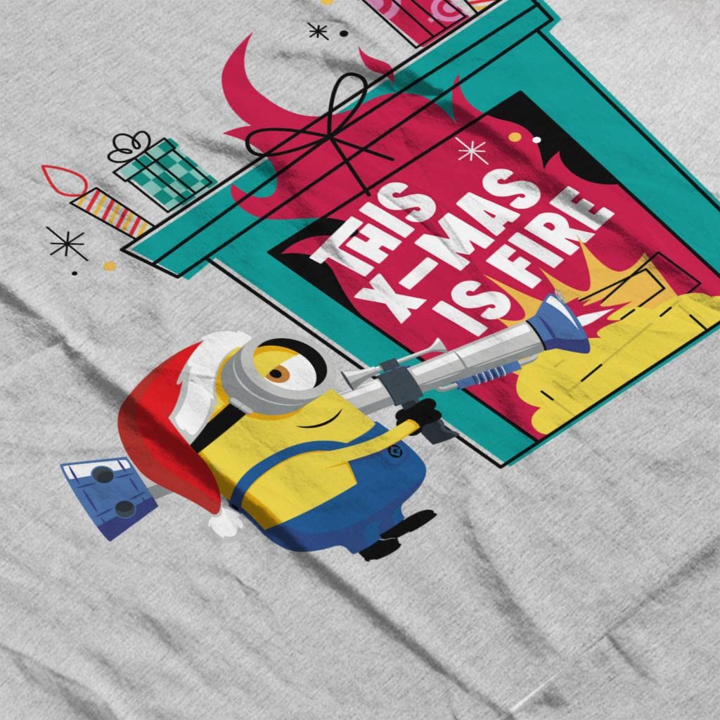 All+Every Minions Christmas This Xmas is Fire Men's Sweatshirt