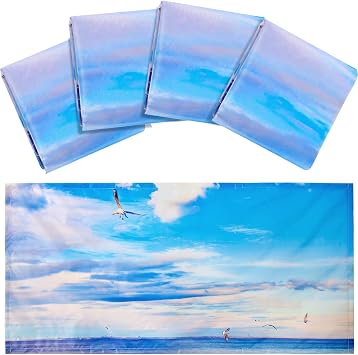 Hortsun 4 Pack 4 x 2 Feet Fluorescent Light Covers for Ceiling Lights