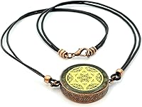 Vista 4 de Estrella de David y Flor de la Vida Colgante de Orgón con Peridoto Olivino