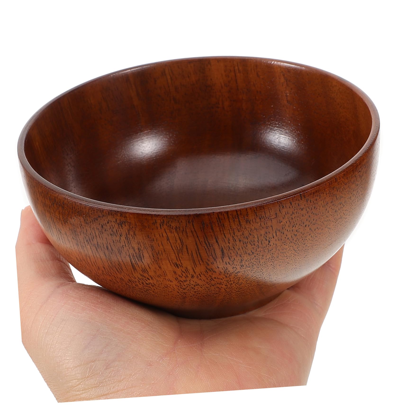 PRETYZOOM 5piezas Tazón De Madera Natural Para Ensaladas y Recipiente De Madera De Acacia Para Restaurantes y Doméstico
