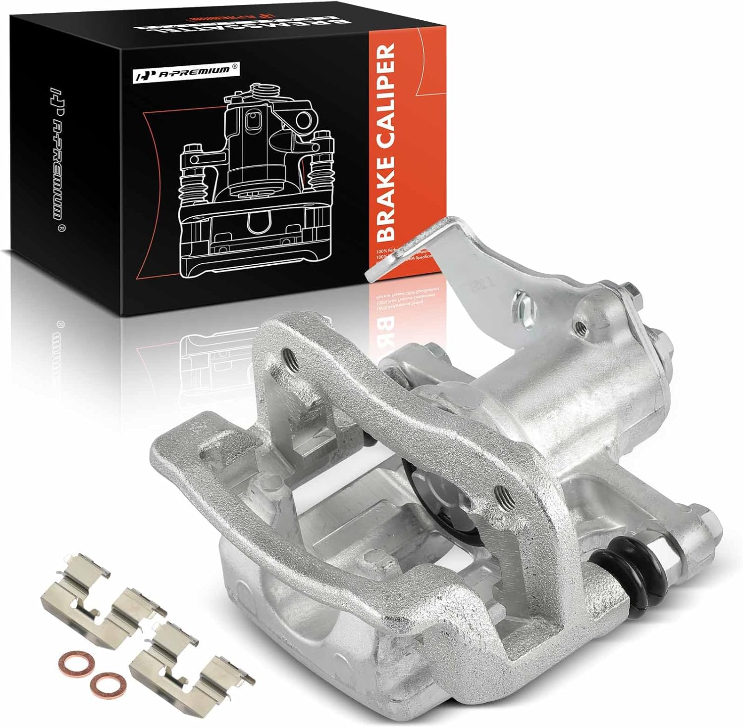 A-Premium Disc Brake Caliper Assembly with Bracket Compatible with Hyundai Elantra 2017 2018 2019 2020, 2.0L, Rear Left Driver Side