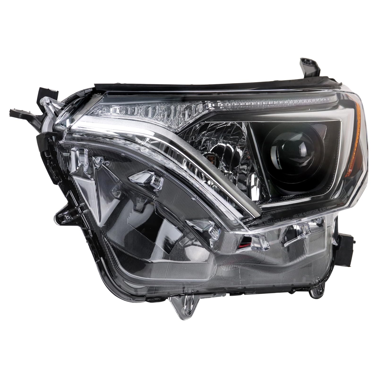 TRQ Driver Side Headlight Assembly Halogen Compatible with 2016-2018 Toyota RAV4 Japan Built TO2518189
