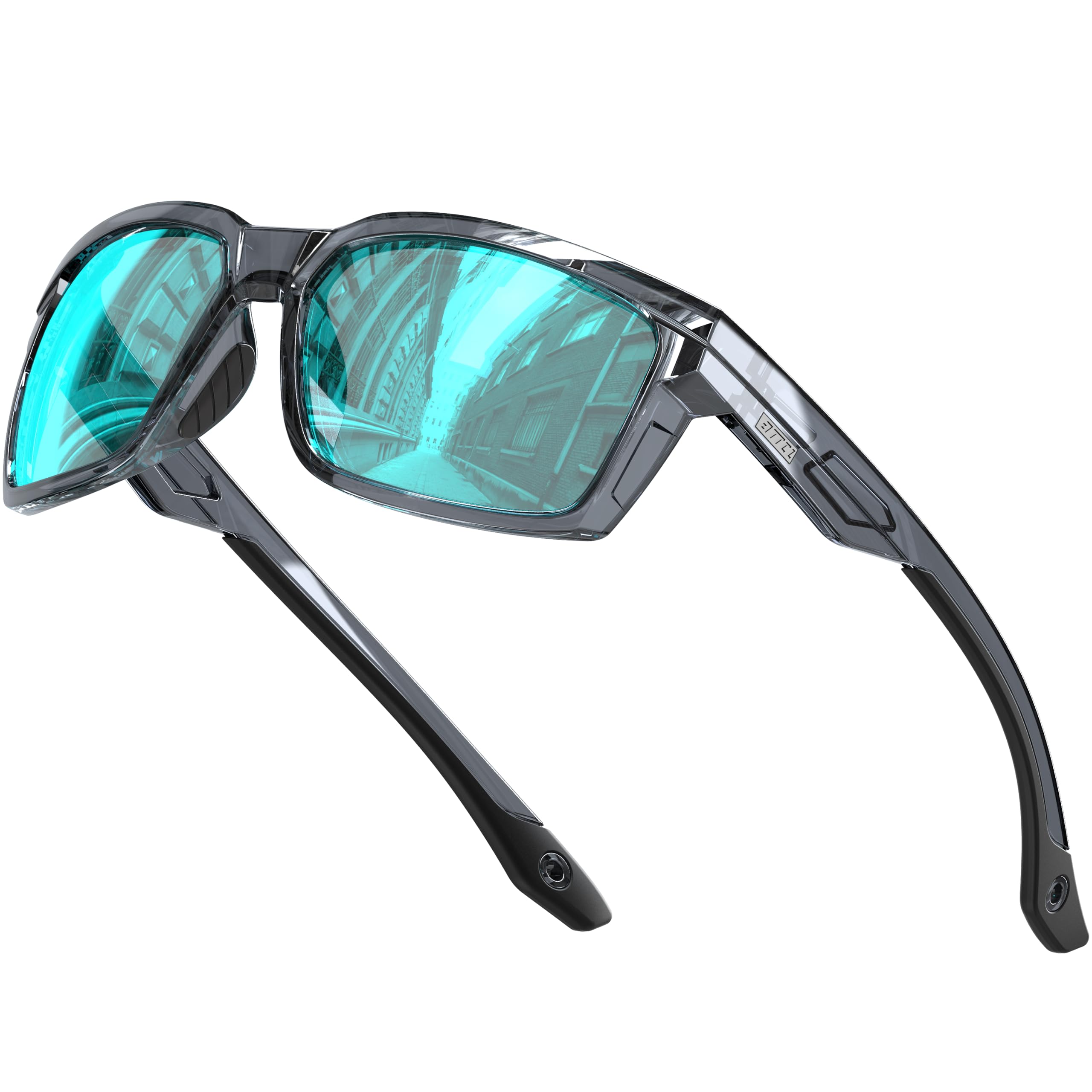 ATTCL Gafas de sol deportivas polarizadas para hombre con protección UV400 ultraligero TR90 flexible marco
