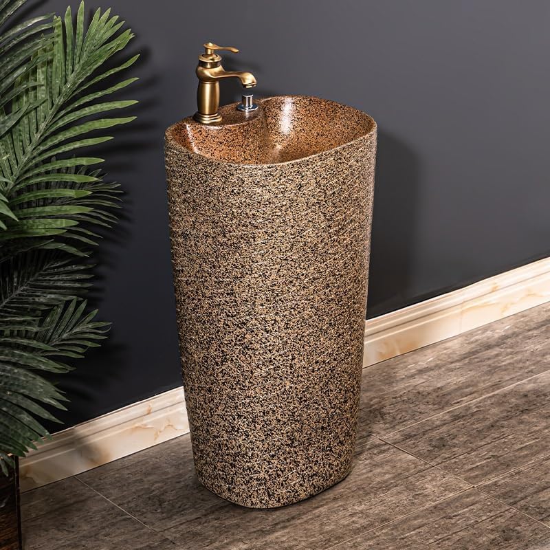 Bathroom Countertop Vessel Sink Floor-standing Sink, Wash Basin, Pedestal, Household Bathroom Pedestal Sink Vanity