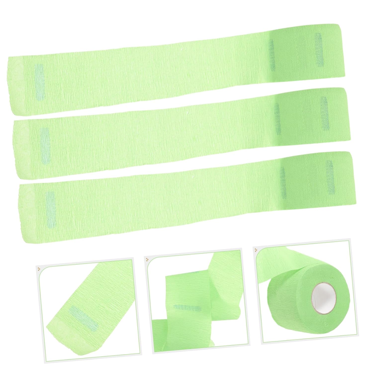 Disposable Barber Neck Strips 5 Rolls Paper for Haircut Salon