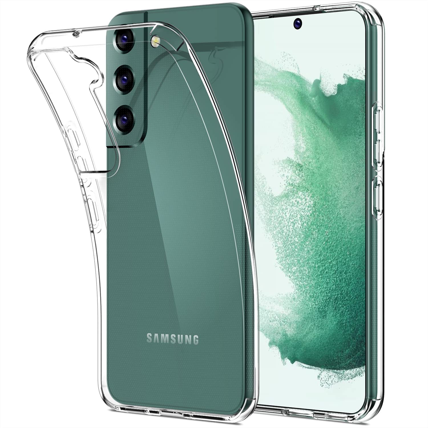 Custodia Poetic Per Galaxy S22, TPU Trasparente Antiurto Con Protezione Schermo Integrata - Foto 5