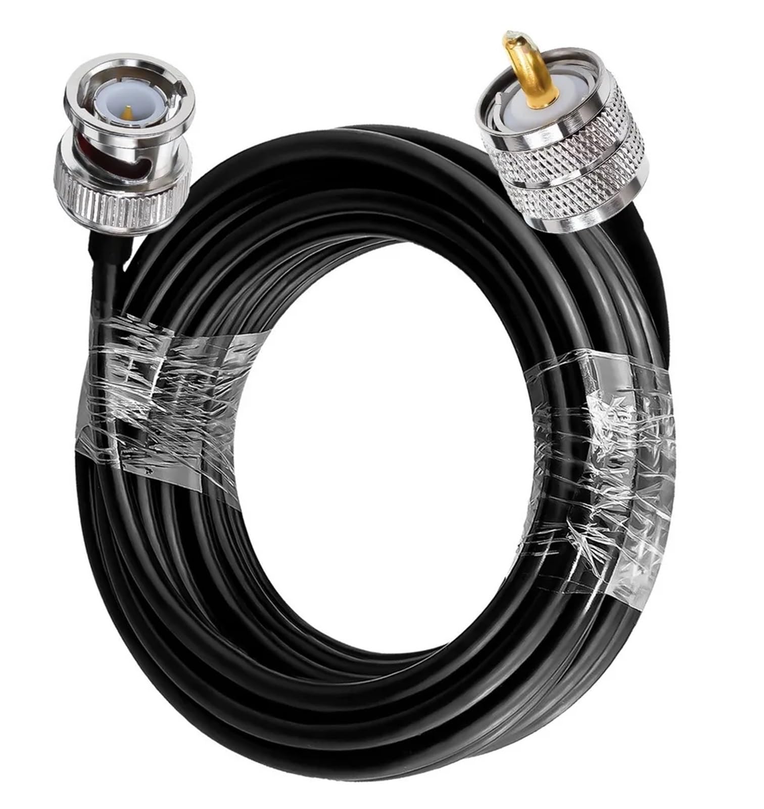 Kabel koncentryczny RG58, wtyk męski BNC do przedłużacza PL259 SO239 o niskich stratach i pigtailu 30 cm-5 m(13.2ft (4M))