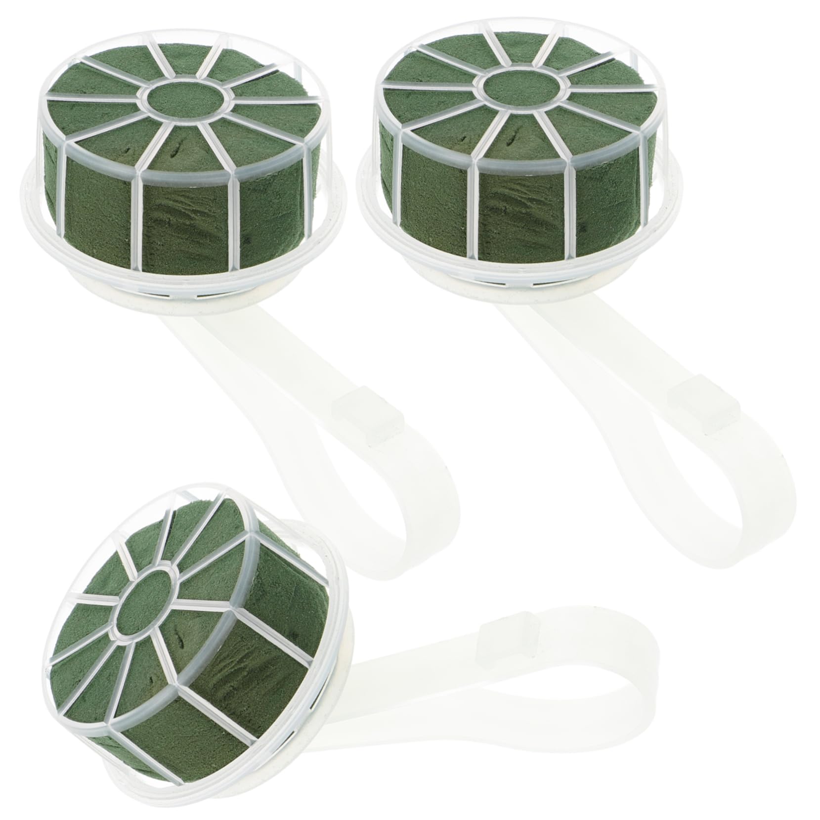 Housoutil 3pcs Wedding Floral Foam Cages Durable Water Absorb Flower Mud Holders for DIY Bouquet Arrangements for Fresh and Artificial Flower Displays for Wedding Decorations
