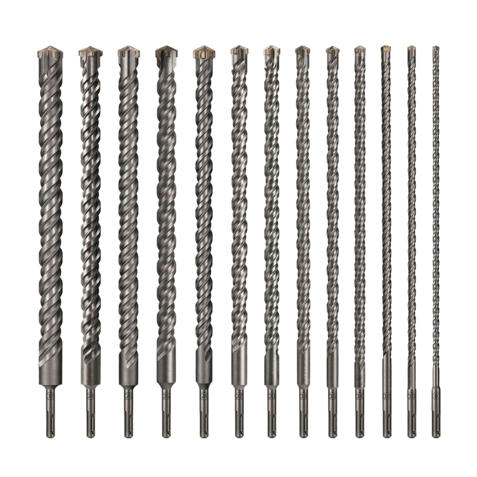 Broca para hormigón SDS Plus, cabezal de corte doble de 8-30mm, barrena doble, martillo eléctrico de 450mm, broca de mampostería para bloque de ladrillo de pared, 1 ud.(450mmX20mm)