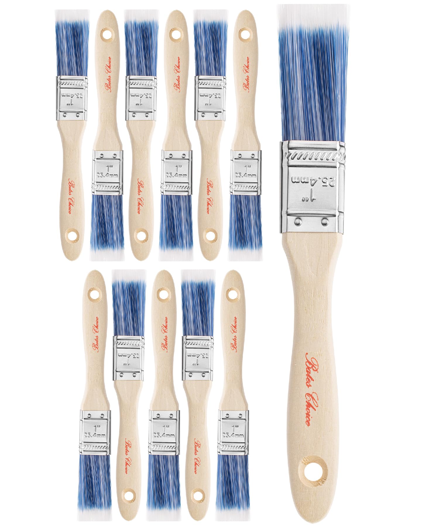Bates Paint Brushes - 6 Pack for Walls & Projects -17 Bates Paint Brushes - 6 Pack for Walls & Projects -17